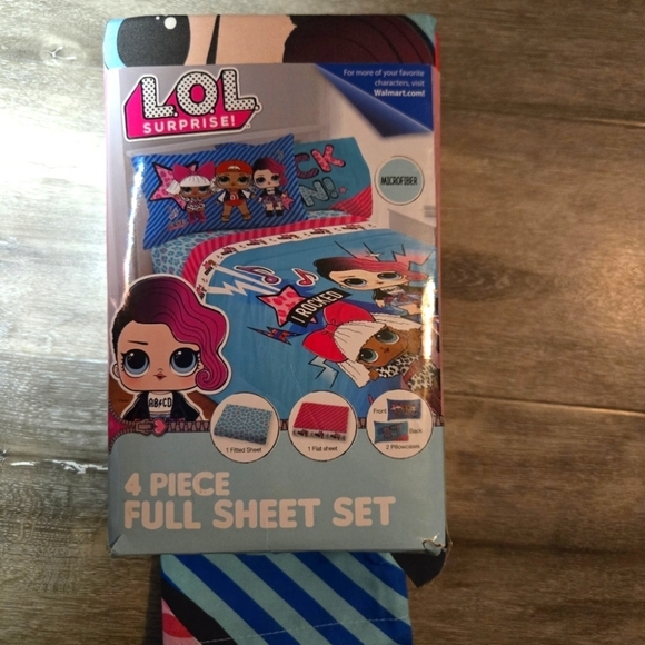 LOL Surprise Born Rocker Microfiber 4 Piece Full Size Sheet Set NEW‎ Mod… - Picture 1 of 4